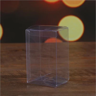 Custom Small Folding Transparent Clear PVC Plastic Gift Packaging Box
