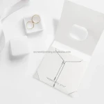 Custom Wholesale Paper Printing Creative Window Package Necklace Jewelry Packaging Display Card