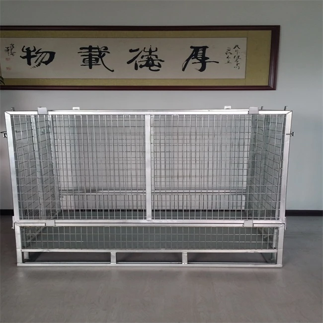 Customizable wire mesh rack foldable steel large storage cage