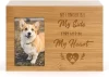 Customizable Wooden Pet Urns Box Commemorate Cat Dog Ashes Box Display Stand Pet Urn With Photo Frame
