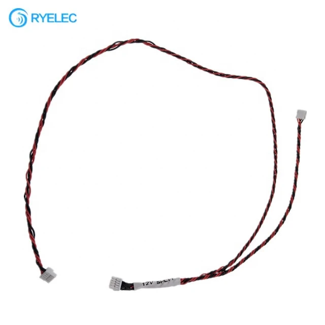 customized 4pin jst gh 1.25mm connector to GH-4 with ghr 04v s Y twisted wire harness for home appliance