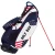 Import customized brand logo carry golf bag USA flag lightweight golf stand bags with full length from China