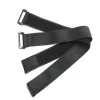 Customized elastic hook and loop strap with plastic buckles