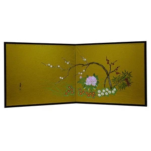Customized small decorative folding window screen room divider