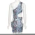 Import D0295-hot sale sexy printed off shoulder hollow out bodycon dress women club wear from China