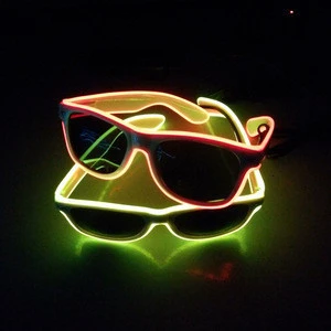 Dancing Party Favors El Products Light Flashing Neon Wire Frame Glasses