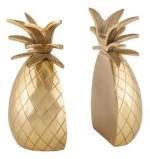 decorative metal pineapple bookend