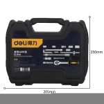 Deli EDL1046 tools impact box 46 pcs wrench tool socket set