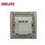 Import DELIXI UK standard Grey 3 gang 1 way 10A 250V light electric wall switch  86*86mm for home from China