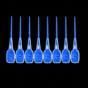 dental floss picks soft silicone tooth brush/Toothpick Ended Rubber Tipped Soft Interdental Brush