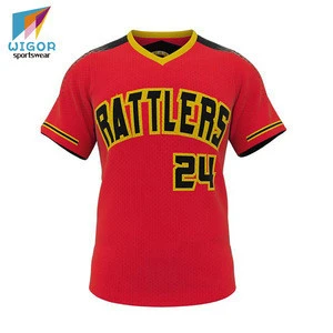 Design Your Own Baseball/Softball Wear Digital Printing Wholesale Quick Dry Fabric Custom Softball Jersey