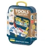 DF pretend play toys mechanic toy DIY  tool set repair kit Kids suitcase plastic workshop drill screwdriver boy toy best selling