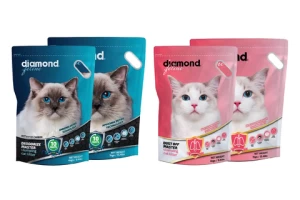 Diamond Feline Dust OFF Master Low Dust Cat Litter Kitty friendly Easy Scoop Kitty Litter
