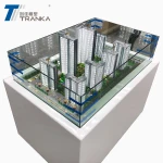 Diorama miniature acrylic model building , architecture model