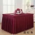 Import Direct factory sale luxurious banquet wedding party event ruffled table skirt from China
