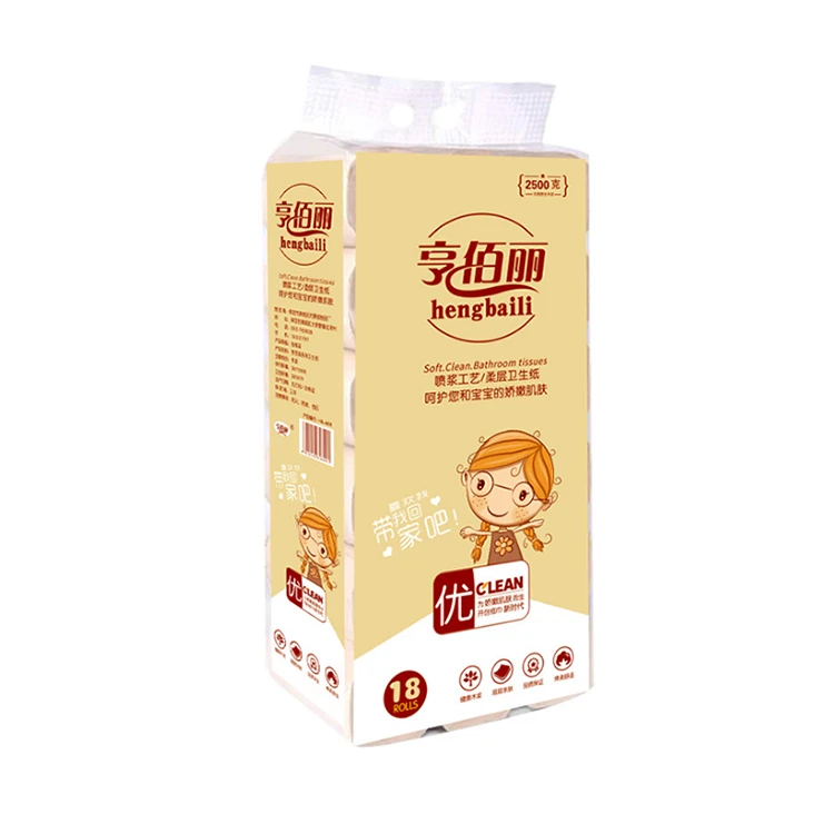 disposable Gentle and soft toilet paper rolls made in China