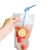 Disposable Juice Coffee Liquid Bag Kitchen Vertical Zipper Seal Drink Bag Clear Drink Pouches With Straw Party Tableware