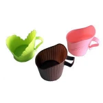 Disposable Plastic Tumbler Holder Hot Drink Paper Cup Holders with Handle