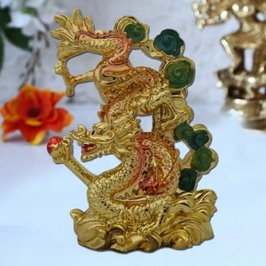Divya Mantra Feng Shui Dragon Gasping Ball Others Gold