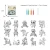 Import DIY High Quality Animals Shape Coloring Inflatable Balloon Party Decoration Kids Educational Animals Painting Balloon Toys from China
