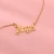 Import DIY Personality Cute Angel letter necklace alphabet ANGEL gold old letters old english letter necklace jewelry Clavicle Chain from China