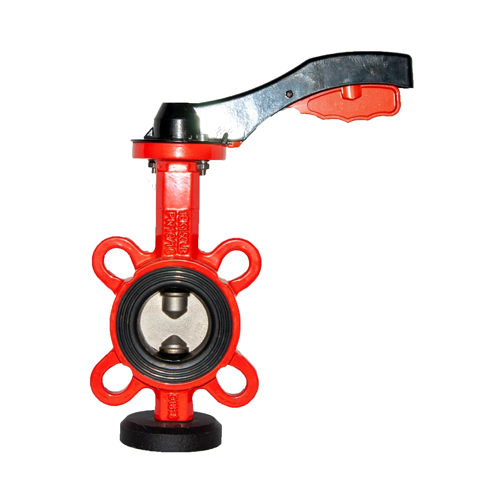 Dn 125 5 inch ductile iron body disc and stem butterfly valve