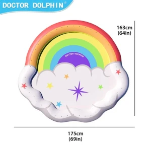 Doctor Dolphin New Style Outdoor Backyard High Quality Kids Funny Toys Circular Inflatable Pad Play Splash Water Mat