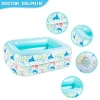 Doctor Dolphin Water Special Three-storey Design White Backyard Outdoor Inflatable Pool Kids Swimming Pool