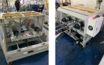Double-station shopping paper bag handle rope making machine