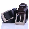 Drop shipping men classic vintage pin buckle luxury strap cow genuine leather belt