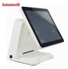 Dual screen touch screen pc window Android pos machine with card reader and pos printer 80 thermal driver
