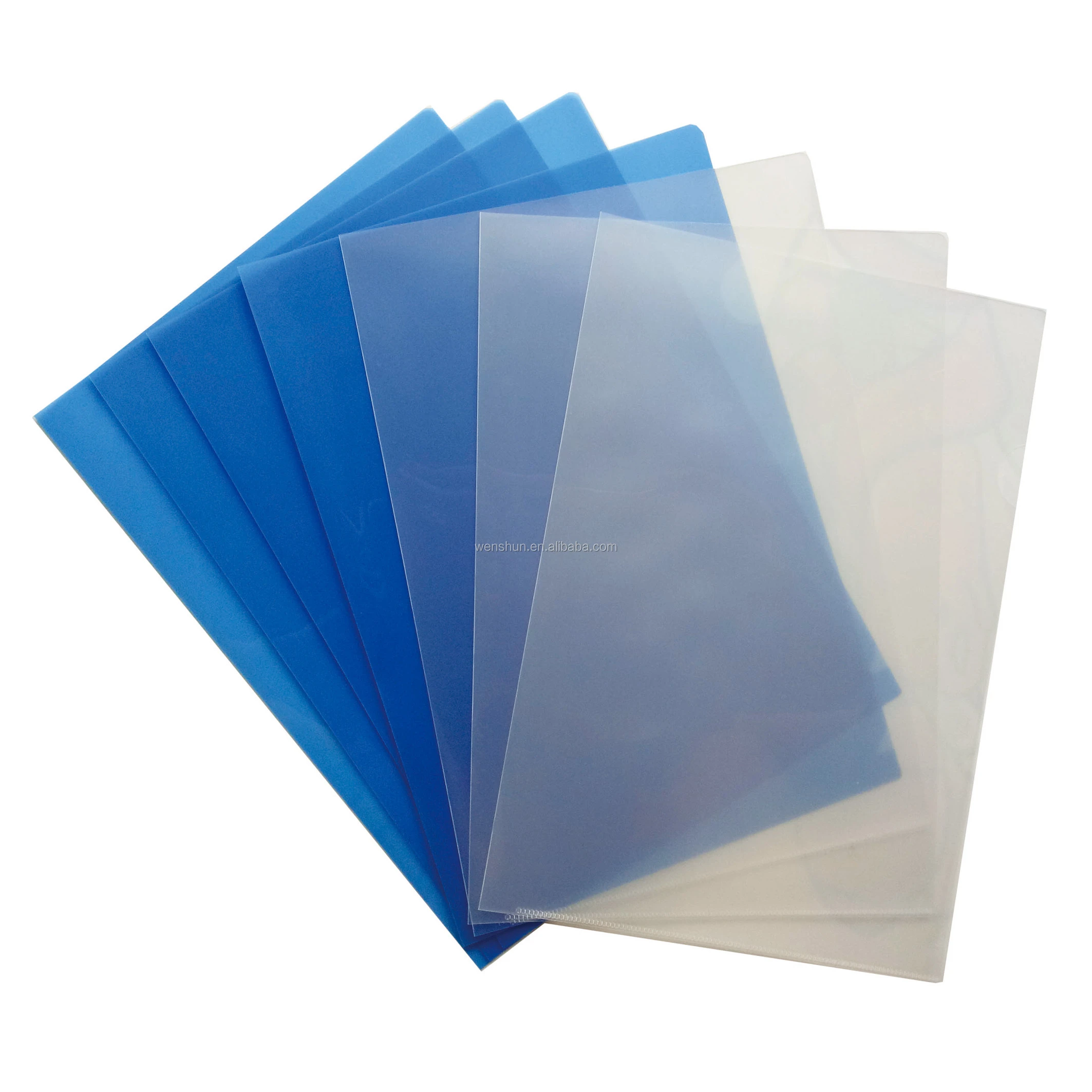 Durable Plastic PP Transparent A4 Clear L Type File Folder