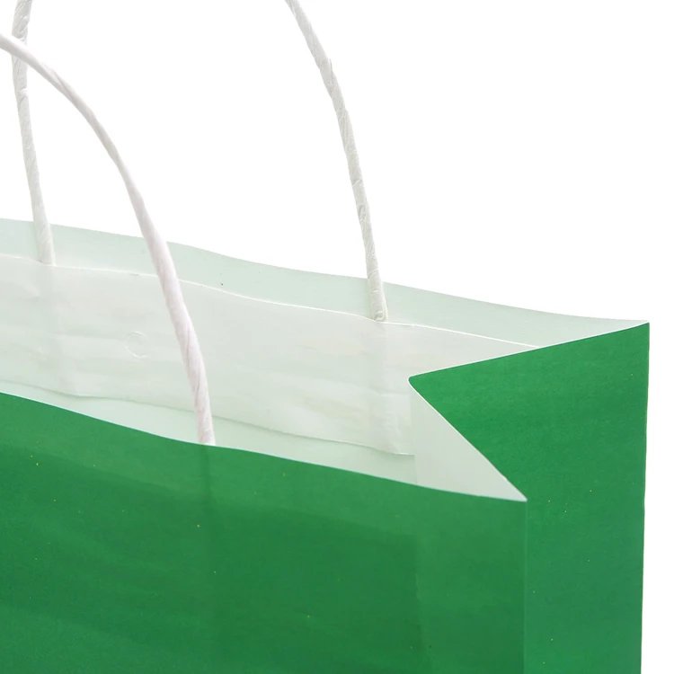 Eco-Friendly custom full color printing kraft paper gift packaging shopping bag