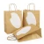 Import Eco-friendly Food Grade  Brown Shopping Kraft Paper Bag  Craft Paper Bag from China