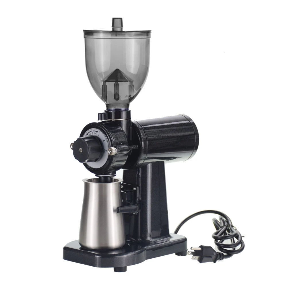 Ecocoffee  Electric Coffee grinder Coffee mill machine Espresso machine 8 Steps Anti-jump 60mm Flat Wheel Burr grinder sim