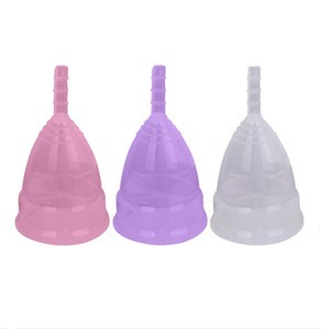 Economical Feminine Alternative Protection for Menstruation Menstrual Cup with Free Bags