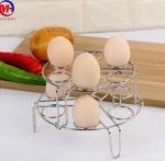 Egg Steamer Rack Egg Cooker Stackable Steamer Rack Trivet for Instant Pot and Pressure Cooker 304 Stainless Steel 2pcs/set