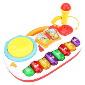 English and Spanish language Cartoon Musical Piano Instruments Toys for Baby BSCI Five Star
