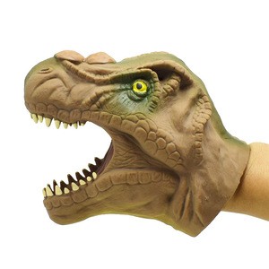 Environmental protection TPR plastic Jurassic Tyrannosaurus Rex dinosaur puppet toy children&#39;s story props