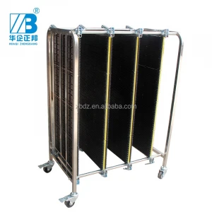 ESD Stainless Steel Trolley / ESD Turnover Cart / Antistatic PCB Plates Storage Trolley ZB-900J