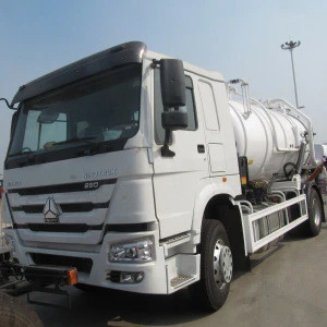 Euro 2  sewage suction tanker truck with HOWO brand for sale