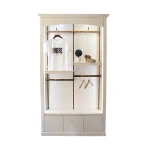 Europe customized stores glass shoe boutique metal accessories display racks exhibition clothing showcase wall display cabinet