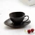 Import European shaped matte ceramic coffee cup set assembly saucer afternoon tea cup flower tea cup from China