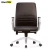 Import Executive Seating Ergolux Genuine Leather Executive Hi Swivel Chair Aluminum Chrome Base with Headrest from China
