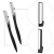 Import Eyebrow Trimmer, Professional Black Stainless Steel Eyebrow Razor Shaper Grooming Shavers from China