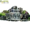 Factory artificial rock waterfall fiberglass rock for park road artificial landscape stone