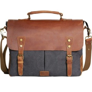 Factory Custom New PU Leather Messenger Bag Business Briefcase Shoulder Bag