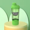 Factory custom shaker cup gym shaker bottle for protein shakes plastic water bottles