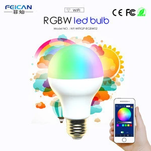 Factory direct price LED RGBW bluetooth bulb E27 E26 9W AC 85-240V RGB+W led bulb Lamp colored energy saving bulbs