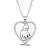 Import Factory direct selling jewelry 925 Sterling Silver Mother Child Baby Heart Charm Jewelry Pendant Necklace from China